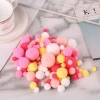 diy fur balls, colorful small fur balls, fur balls, handcrafted materials, accessories, materials for making high-elasticity balls Specification image